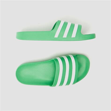 adidas slippers groen oranje|adidas 3 strips sandalen.